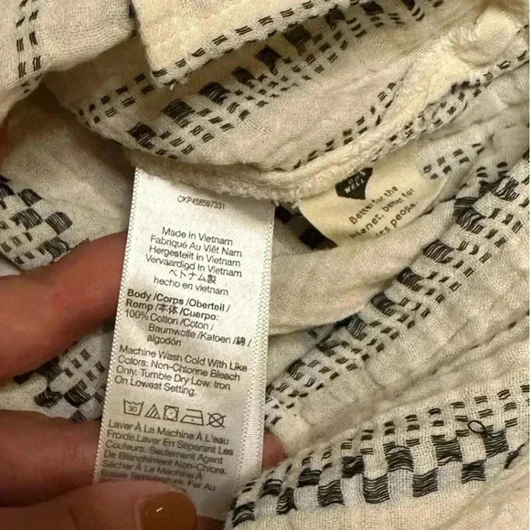 Madewell Lightspun Lakeline Popover Shirt in Jacquard Stripe Small - Picture 5 of 5